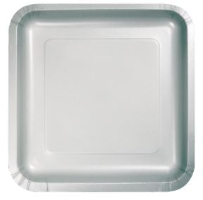 Square Paper Dinner Plates 20 Ct - USA Party Store