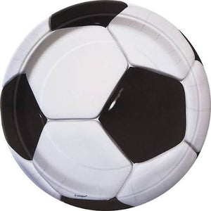 Soccer Luncheon Plates  9 in - 8 Count - USA Party Store