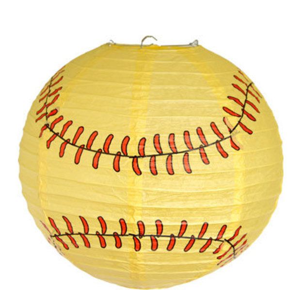 SoftBall Paper Lantern - USA Party Store