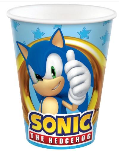 Sonic the Hedgehog Paper Cups, 9oz, 8ct Amscan