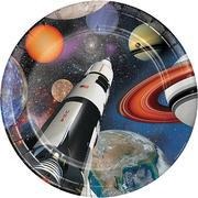 Space Blast 9" Plates 8ct - USA Party Store