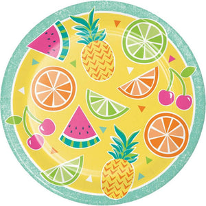 Summer Fruit 9" Plate 8 ct - USA Party Store