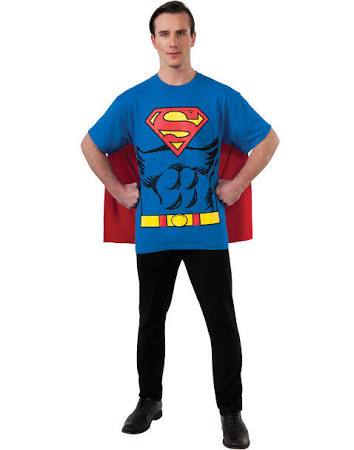 Superman Shirt Costume USA Party Store