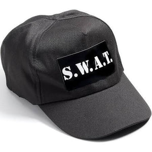 S.W.A.T. Adult Cap - Black - USA Party Store