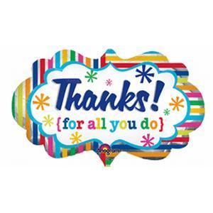 Thanks For All You Do Foil Balloon USA Party Store