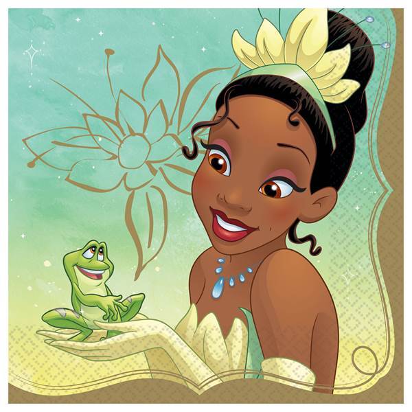 DISNEY PRINCESS ONCE UPON A TIME TIANA LUNCHEON NAPKINS Amscan