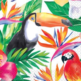 Palm Tropical Luau Beverage Napkins, 16ct Unique