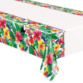 Palm Tropical Luau Rectangular Plastic Table Cover, 54"x84" - USA Party Store