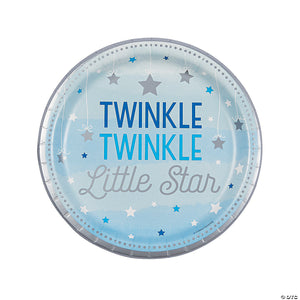 Twinkle twinkle Little Star Blue Plate 9" - USA Party Store