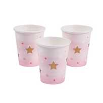 Twinkle Little Star Pink Cup 9oz/8ct - USA Party Store
