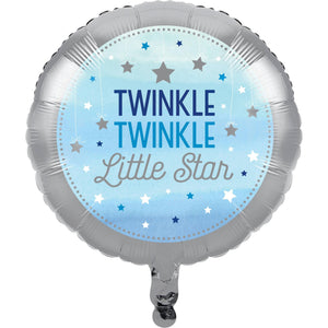 Blue Twinkle Little Star Balloon - USA Party Store