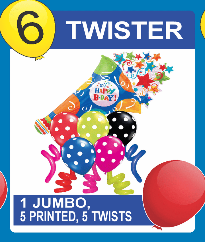 Balloon Bouquet Package - Twister USA Party Store