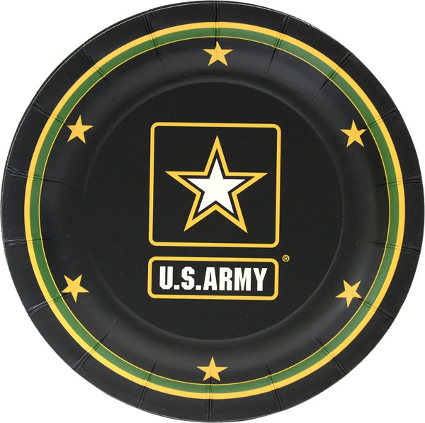 US Army Dessert Plate 7" - 8 Count Havercamp