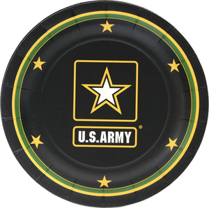 US Army Dessert Plate 7" - 8 Count - USA Party Store