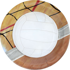 Volleyball Plate 9" - USA Party Store