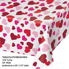Watercolor Hearts Tablecover