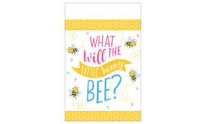 What Will It Bee? Baby Shower Table Cover - USA Party Store