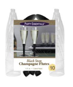 Black Stemmed Champagne Flutes Northwest