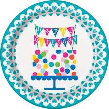 Confetti Cake Plate 9"