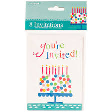 Confetti Cake Invitations Unique