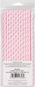 Pink Paper Straw