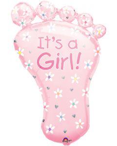 32" It’s A Girl Foot USA Party Store