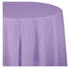 Vanilla Creme Round Tablecover Amscan