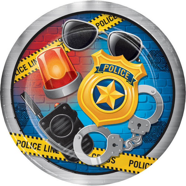 Police Party Plate 9" Creative Converting