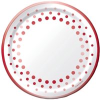 40th Sparkle Ruby Plate 9" Creative Converting