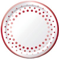 40th Sparkle Ruby Plate 9"