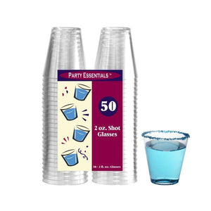 2 OZ. SHOT GLASSES – CLEAR 50 CT. - USA Party Store