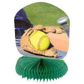 SoftBall Centerpiece - USA Party Store