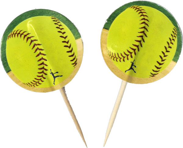 SoftBall Party Picks - USA Party Store