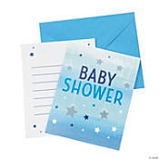 Twinkle Little Star Blue Invitations - USA Party Store