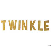 Twinkle Letter Banner Gold Creative Converting