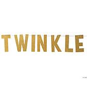 Twinkle Letter Banner Gold - USA Party Store
