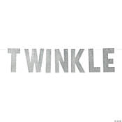 Twinkle Letter Banner Silver Creative Converting