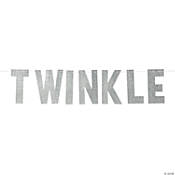 Twinkle Letter Banner Silver - USA Party Store