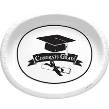 Congrats Grad 12-inch Oval Plates Creative Converting