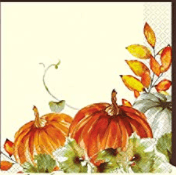 watercolor fall pumpkins guest napkins 16 ct USA Party Store