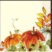 watercolor fall pumpkins guest napkins 16 ct